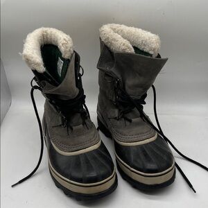 Sorel Caribou Waterproof Leather SnowLight women Size 8.5
